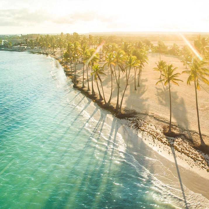 Beach at sunset